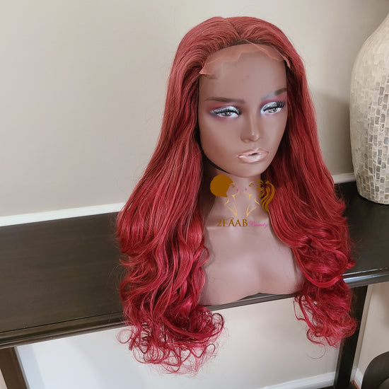 Premium Brownish Red Wigs