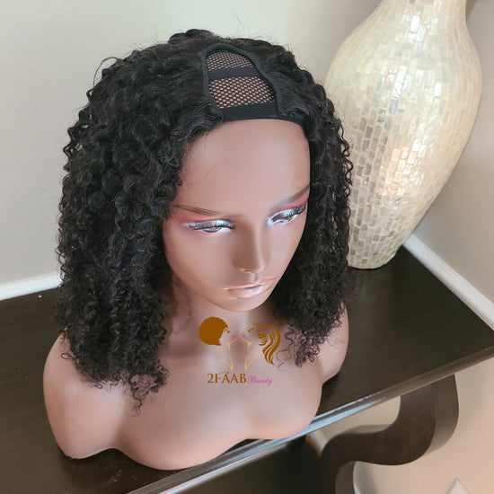 Premium Kinky Curly U-Part Wigs